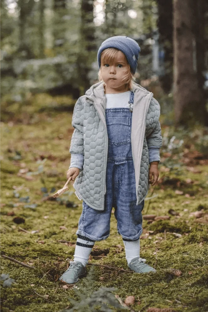 Steppjacke Kinder aus Baumwolle in Mint / Sand