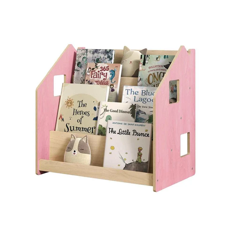Bücherregal Montessori Pastell, 61 x 59 x 39 cm, 4 Fächer
