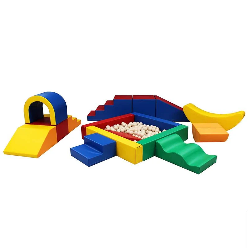 Softbausteine XXL-Set 13-Teile Party, Multicolor, mit Bällebad